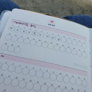 리훈 하밍이와 함께하는 숨은라인찾기 다이어트 플래너 — 4점을 준 리뷰어가 2021년 4월 올린 사용 사진