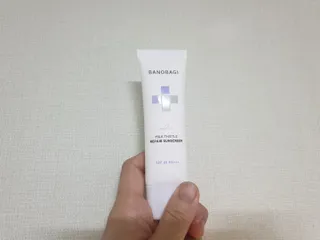 바노바기 코스메틱 바노바기 밀크씨슬 리페어 시카 선스크린 플러스 50ml — 4점을 준 리뷰어가 2023년 3월 올린 사용 사진