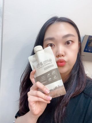 일일하우 슬리밍 플랜B 고소한 귀리맛, 진한 카카오맛 (체중조절식) — 5점을 준 리뷰어가 2023년 8월 올린 사용 사진