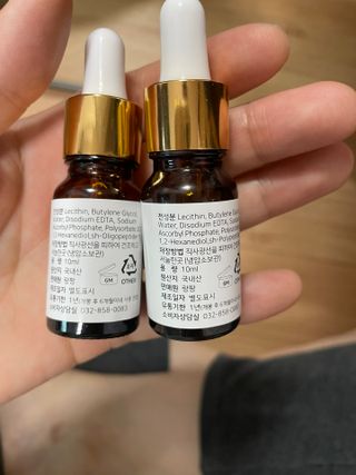 랑팡 EGF+FGF 10ppm 리포좀 앰플 원액 10ml — 5점을 준 리뷰어가 2021년 11월 올린 사용 사진