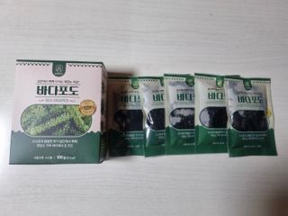 [피터씨마켓] 바다포도 100g(20g x 5봉) 우미부도 그린캐비어 ASMR 소분포장 — 5점을 준 리뷰어가 2024년 8월 올린 사용 사진