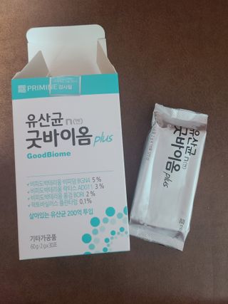 프리마인 유산균 국가지정연구소 선정, 살아있는 생유산균 200억 마리의 힘. 유산균n굿바이옴플러스 — 5점을 준 리뷰어가 2021년 11월 올린 사용 사진