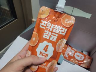 참앤들황토농원 10가지 맛, 입맛대로 스페셜하게~ 가볍게 한 포 땡! 곤약젤리 스페셜 패키지 130ml x 30포 — 5점을 준 리뷰어가 2023년 1월 올린 사용 사진