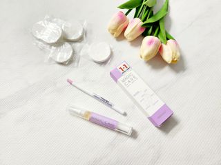 1+2 뷰젤 매직케어 손톱영양제+스톤푸셔+코인타올 셀프 네일케어 — 5점을 준 리뷰어가 2022년 10월 올린 사용 사진