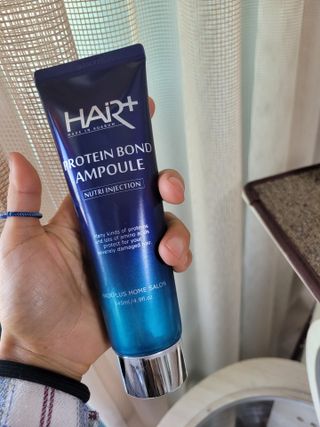 헤어플러스 단백질탈모샴푸 500ml+단백질본드앰플 145ml — 5점을 준 리뷰어가 2021년 4월 올린 사용 사진