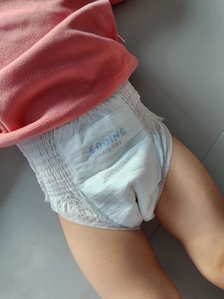 쿠잉 에어드라이  풀커버 팬티기저귀 (L/XL/XXL/XXXL) 1팩 — 5점을 준 리뷰어가 2023년 2월 올린 사용 사진