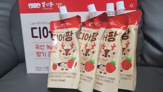 [몸엔용] 우리 아이 건강간식, 달콤한 녹용곤약젤리 디어팡 4종 — 4.5점을 준 리뷰어가 2022년 4월 올린 사용 사진