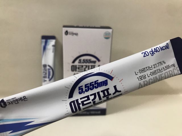 자연에온 아르긴포스 L-아르기닌 5555mg 스틱 15개입 1박스 리뷰 사진