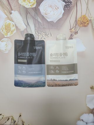 일일하우 슬리밍 플랜B 고소한 귀리맛, 진한 카카오맛 (체중조절식) — 5점을 준 리뷰어가 2023년 8월 올린 사용 사진