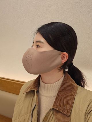 [AVAVE] 어베이브 페이스히트 스포츠 골프 방한 페이스 마스크 — 5점을 준 리뷰어가 2024년 1월 올린 사용 사진