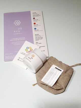 AYU25[아유트웬티파이브]다마스크로즈워터 베이스 천연 수분 촉촉 크림 — 5점을 준 리뷰어가 2021년 3월 올린 사용 사진