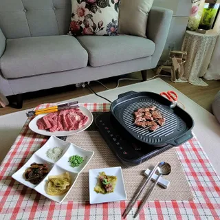 화룽 프리미엄 소고기 와규 mb9고마블 눈꽃살+부채살+등심 선물세트 — 5점을 준 리뷰어가 2022년 5월 올린 사용 사진