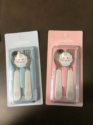 유비맘 스푼포크 케이스 세트 1+1 _컬러랜덤 발송 — 5점을 준 리뷰어가 2021년 2월 올린 사용 사진