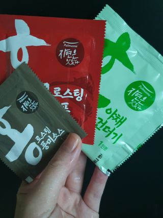 [풀무원] 자연은맛있다 정면, 백면, 홍면  세트 — 5점을 준 리뷰어가 2021년 4월 올린 사용 사진
