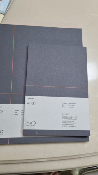 플러스엑스 오브젝트 Object by 3 크리에이티브 세트 - 아이디어노트, 위클리플래너, 스티키메모패드 — 5점을 준 리뷰어가 2022년 3월 올린 사용 사진