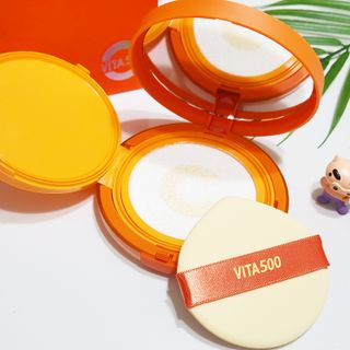 광동생활건강 MF[광동] 비타500✨주름개선·미백·SPF50+🌞퍼펙트쉴드 빅 선쿠션 본품 — 5점을 준 리뷰어가 2024년 5월 올린 사용 사진