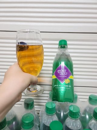 몽베스트 Montbest with Sparkling water Lemon OR Lime 20병(랜덤) — 5점을 준 리뷰어가 2022년 7월 올린 사용 사진