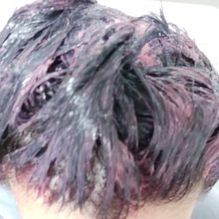 [유니프] 헤어 샤이니 핑크 컬러 트리트먼트 500g — 5점을 준 리뷰어가 2023년 11월 올린 사용 사진