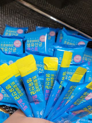 헬스업 핼스업 프로바이오 생유산균 퍼스트 — 5점을 준 리뷰어가 2021년 1월 올린 사용 사진