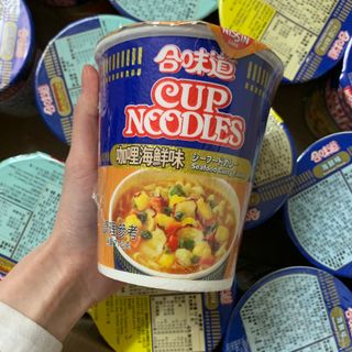 NISSIN 닛신 컵누들  4종 - 씨푸드오리지날, 씨푸드 스파이시, 씨푸드 커리, 씨푸드 XO소스 — 5점을 준 리뷰어가 2022년 4월 올린 사용 사진