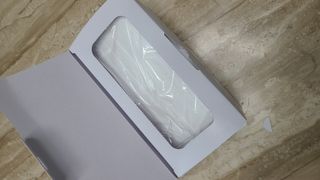 위케어 원데이 덴탈마스크 50매 화이트 대형 국내생산 — 5점을 준 리뷰어가 2021년 2월 올린 사용 사진