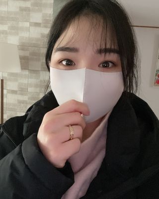 [에이블밤부] 리퓨어 쿠퍼 마스크 10color — 5점을 준 리뷰어가 2021년 2월 올린 사용 사진