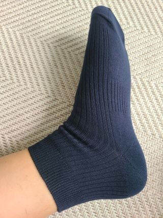 [사이즈가 있는 양말 필로이] 남/여 골지 발목 양말 4족 세트 남【S, M, L, XL】여【S, M, L】_컬러 랜덤 — 5점을 준 리뷰어가 2022년 6월 올린 사용 사진