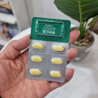 [경남제약헬스케어] 케어플러스 간건강엔 밀크씨슬 500mg 60정/2개월분/비타민B 5종+세레늄 — 5점을 준 리뷰어가 2024년 1월 올린 사용 사진