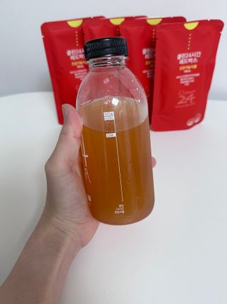 클린24시간 레드박스 1BOX(5포) + 전용보틀(500ml) — 5점을 준 리뷰어가 2024년 2월 올린 사용 사진