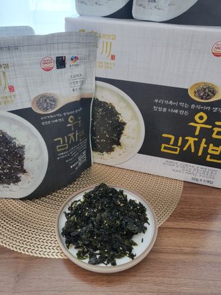 광천우리맛김 우리집밥도둑 맛있는광천김 우리김자반 50g 5봉 — 5점을 준 리뷰어가 2021년 10월 올린 사용 사진