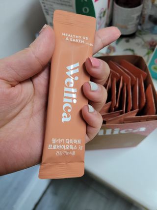 웰리카 다이어트 프로바이오틱스 — 4.5점을 준 리뷰어가 2021년 1월 올린 사용 사진