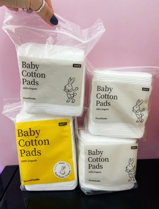 디어엘로디 프리미엄 유기농 유아 솜티슈 40매 3Pack +60매 1Pack 혼합형 — 5점을 준 리뷰어가 2021년 4월 올린 사용 사진