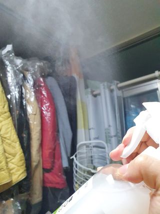 [엠메이데이] 그린티 피톤치드 감쪽같이 500ml + 손소독액 50ml — 4점을 준 리뷰어가 2021년 12월 올린 사용 사진