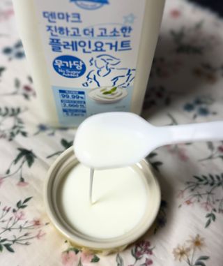 프리_[덴마크] 진하고 더 고소한 플레인 요거트 1.8L — 4.5점을 준 리뷰어가 2025년 5월 올린 사용 사진
