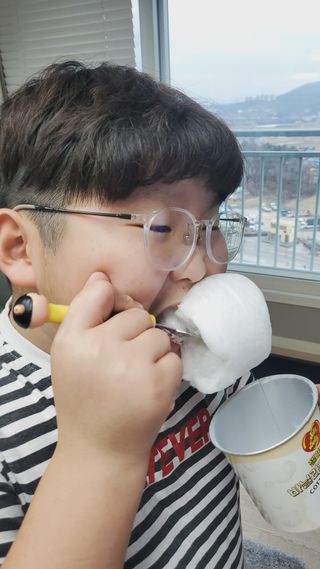 젤리벨리 솜사탕 2종-딸기치즈케이크, 바닐라 — 5점을 준 리뷰어가 2021년 12월 올린 사용 사진
