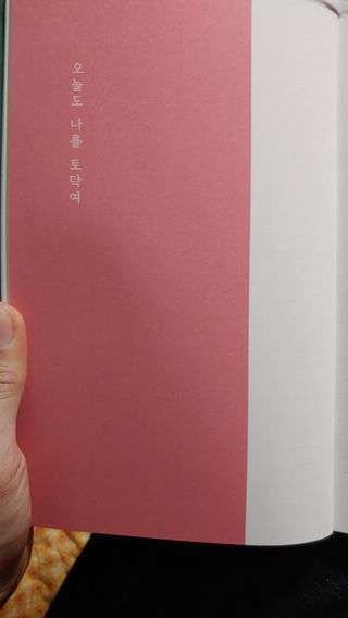 응원과 위로가 필요한 당신에게  리훈 하고싶은말 스터디 플래너 — 5점을 준 리뷰어가 2022년 3월 올린 사용 사진