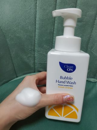카오리온코스메틱스 클린온 버블 핸드 워시 500ml — 5점을 준 리뷰어가 2021년 8월 올린 사용 사진