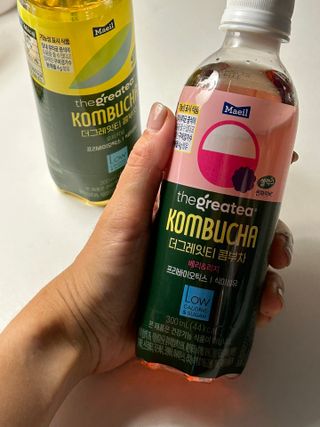 더그레잇티 콤부차 [매일유업] 더그레잇티 44kcal 콤부차 300ml *12개입 (오리지널 6개+베리리치 6개) — 5점을 준 리뷰어가 2023년 7월 올린 사용 사진