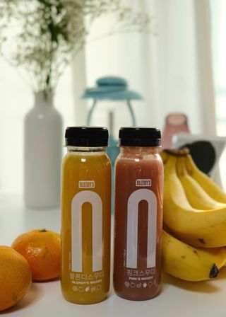 BLENDY'S 핑크 스무디+블론디 스무디 — 5점을 준 리뷰어가 2021년 12월 올린 사용 사진