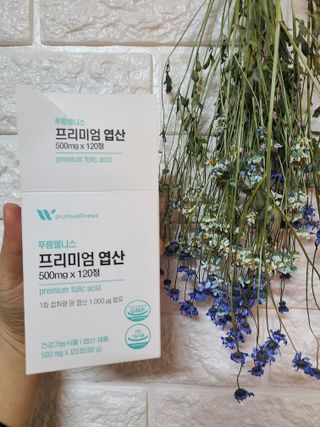 [푸름웰니스] 프리미엄 엽산 (500mgX120정) — 4점을 준 리뷰어가 2022년 4월 올린 사용 사진