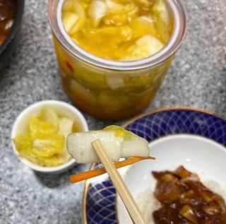 셰프애찬 단호박 백김치 1kg — 5점을 준 리뷰어가 2022년 10월 올린 사용 사진
