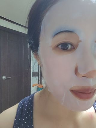 리브얼 | LIVALL 바이오셀룰로오스 마스크 레스트 앤 글로우 33ml  x 3개입 — 5점을 준 리뷰어가 2022년 7월 올린 사용 사진