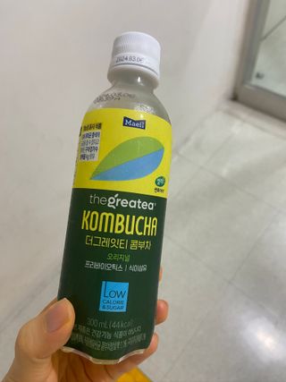 더그레잇티 콤부차 [매일유업] 더그레잇티 44kcal 콤부차 300ml *12개입 (오리지널 6개+베리리치 6개) — 5점을 준 리뷰어가 2023년 7월 올린 사용 사진