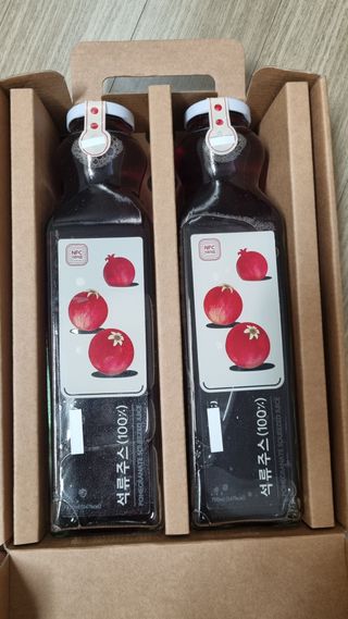 [바이윙클] 페르시아 유기농 석류 착즙주스 750ml 2병 + 선물박스 세트 — 5점을 준 리뷰어가 2022년 3월 올린 사용 사진