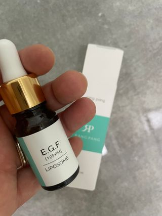 랑팡 EGF+FGF 10ppm 리포좀 앰플 원액 10ml — 4점을 준 리뷰어가 2021년 9월 올린 사용 사진