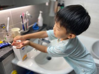 카오리온코스메틱스 클린온 버블 핸드 워시 500ml — 5점을 준 리뷰어가 2021년 8월 올린 사용 사진