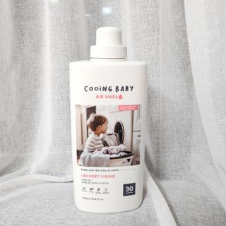 쿠잉베이비 에어워시 세탁세제,섬유유연제 1L — 4점을 준 리뷰어가 2023년 2월 올린 사용 사진