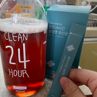 클린24시간 슬림앤유산균 1박스 (3.5g X 15포) — 4점을 준 리뷰어가 2022년 9월 올린 사용 사진