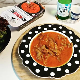 [닭집아들 신제품] 직화무뼈국물닭발 & 직화로제무뼈닭발 — 5점을 준 리뷰어가 2023년 5월 올린 사용 사진