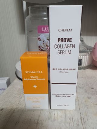 체르엠 비타민 브라이트닝 에센스 + 콜라겐앰플 세트 — 5점을 준 리뷰어가 2021년 12월 올린 사용 사진